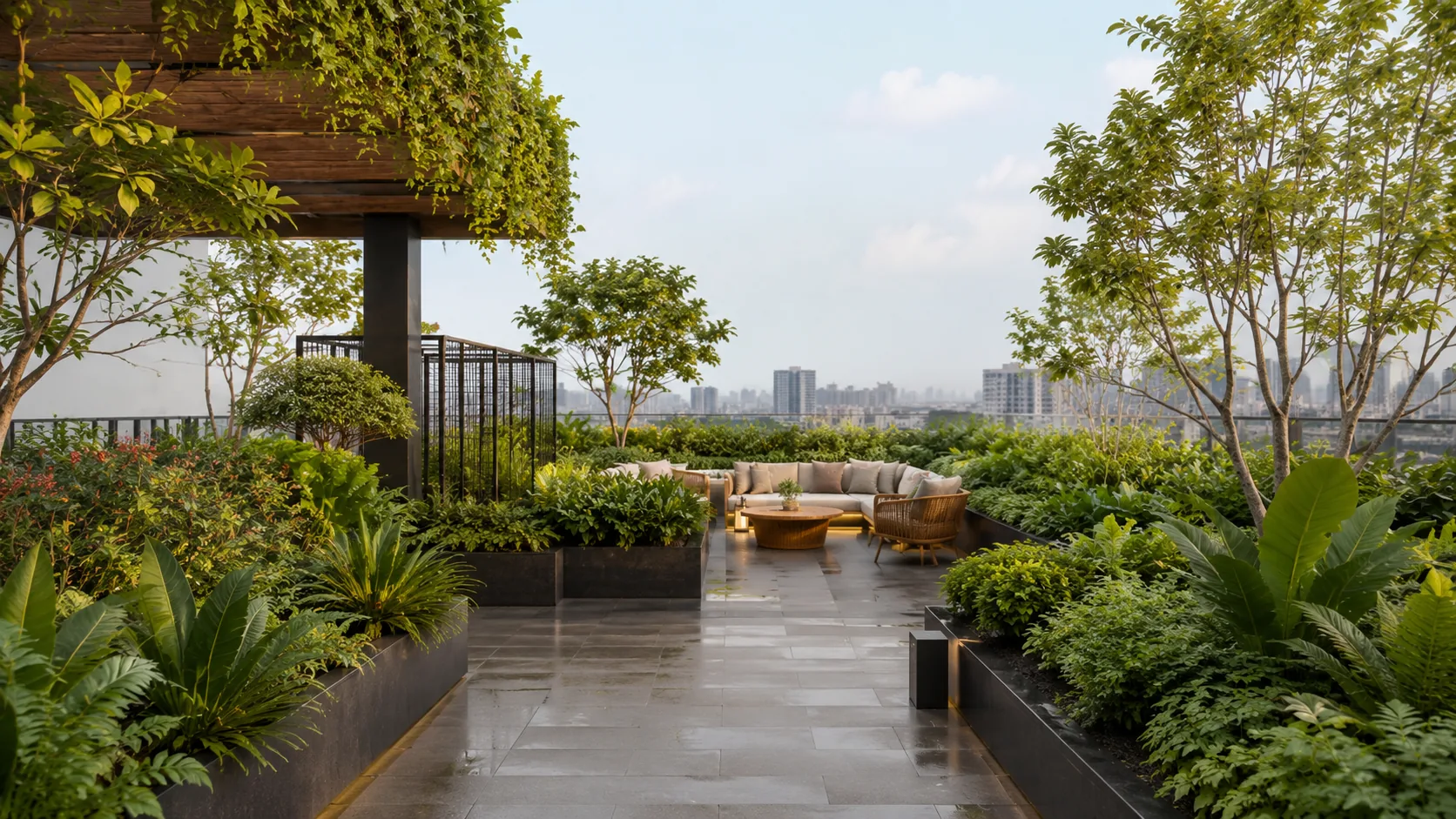 Rooftop garden service
